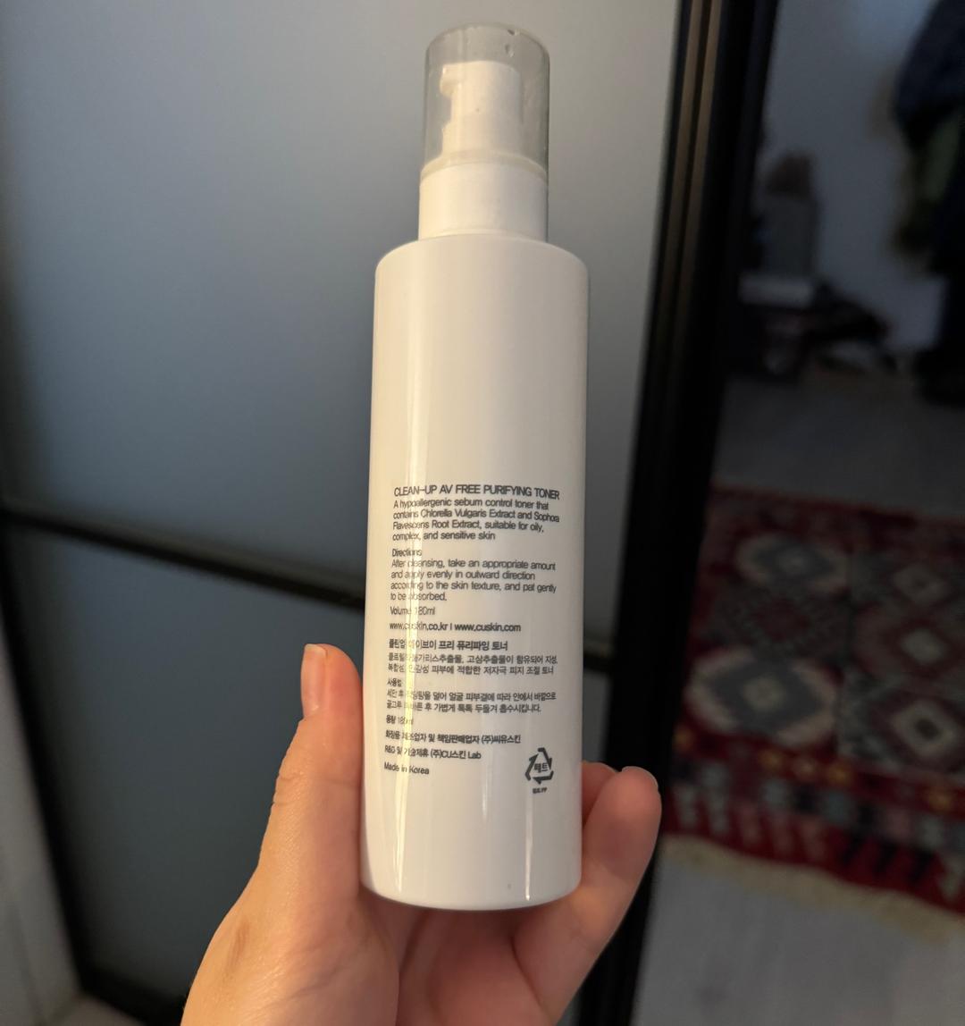 CU Skin Тонер CU SKIN CLEAN-UP AV PURIFYING TONER увлажнение + регуляция жирности,комбо — фото 2