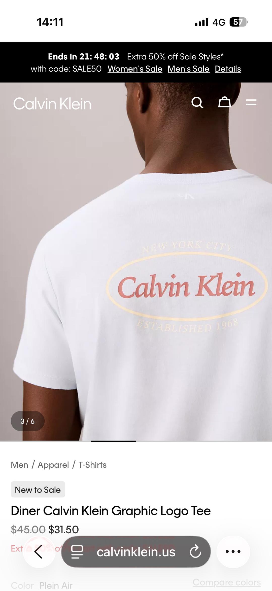 Calvin Klein Футболка Calvin Klein — фото 2