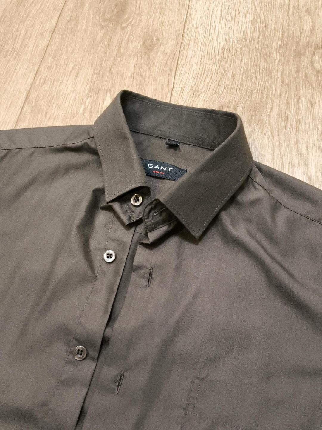 GANT Рубашка GANT - Brown Slim-Fit — фото 2