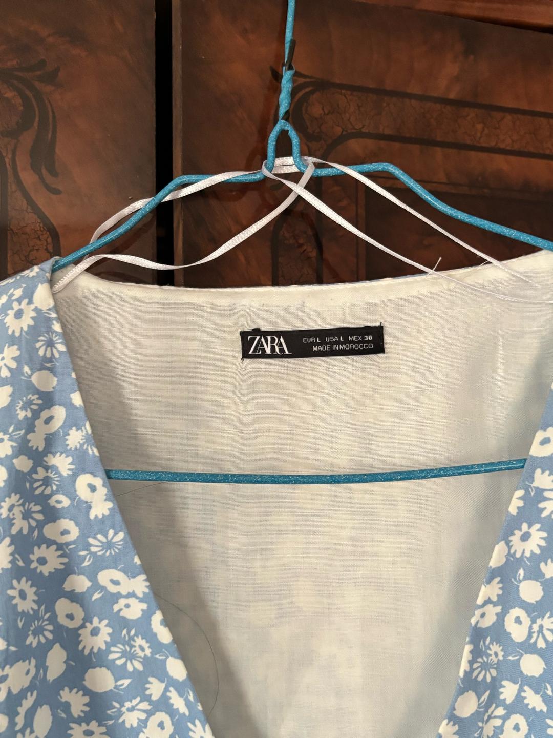 Zara Блуза ZARA с цветочным принтом — фото 2