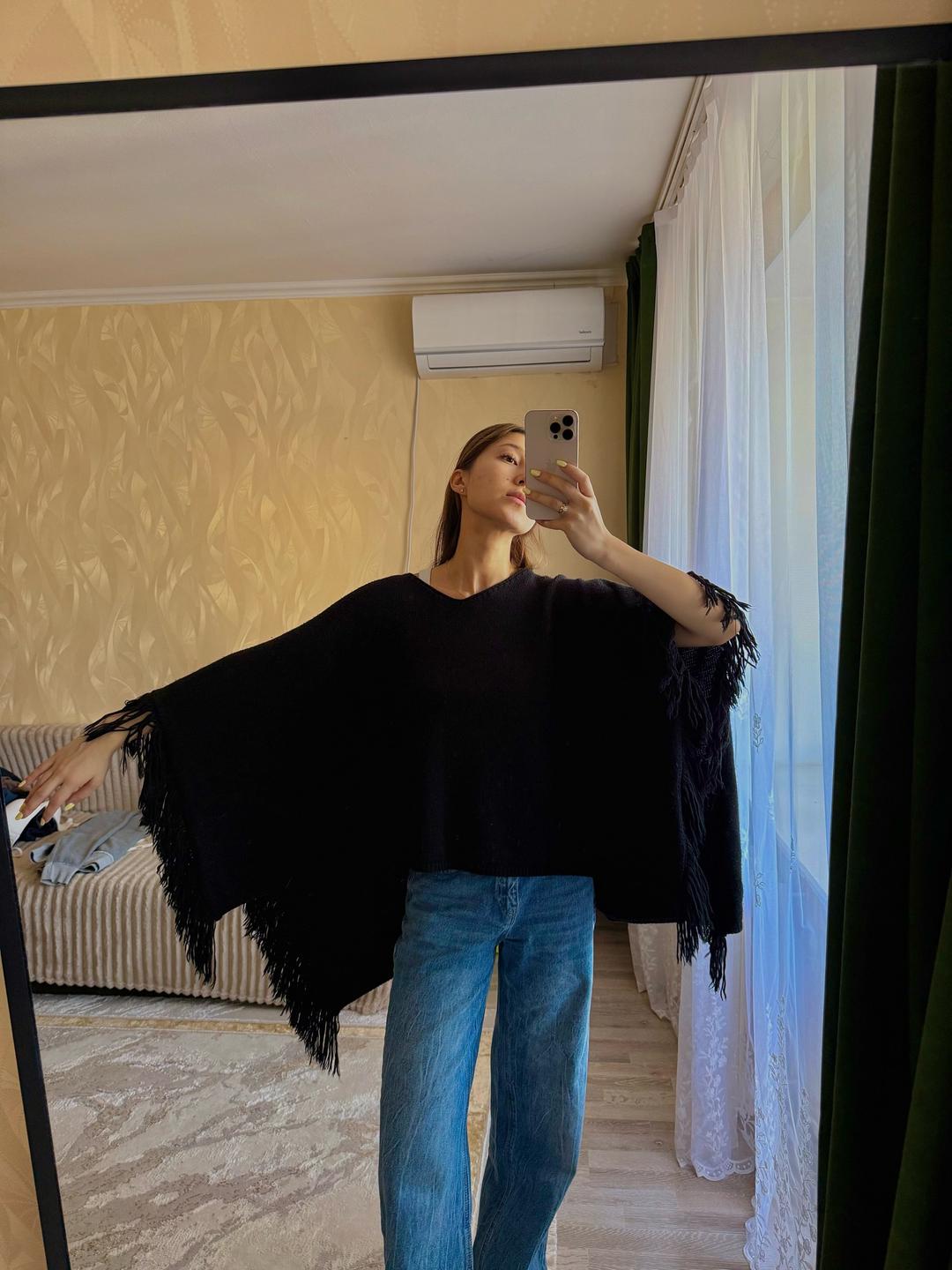 Accessorize Пончо с бахромой — фото 2