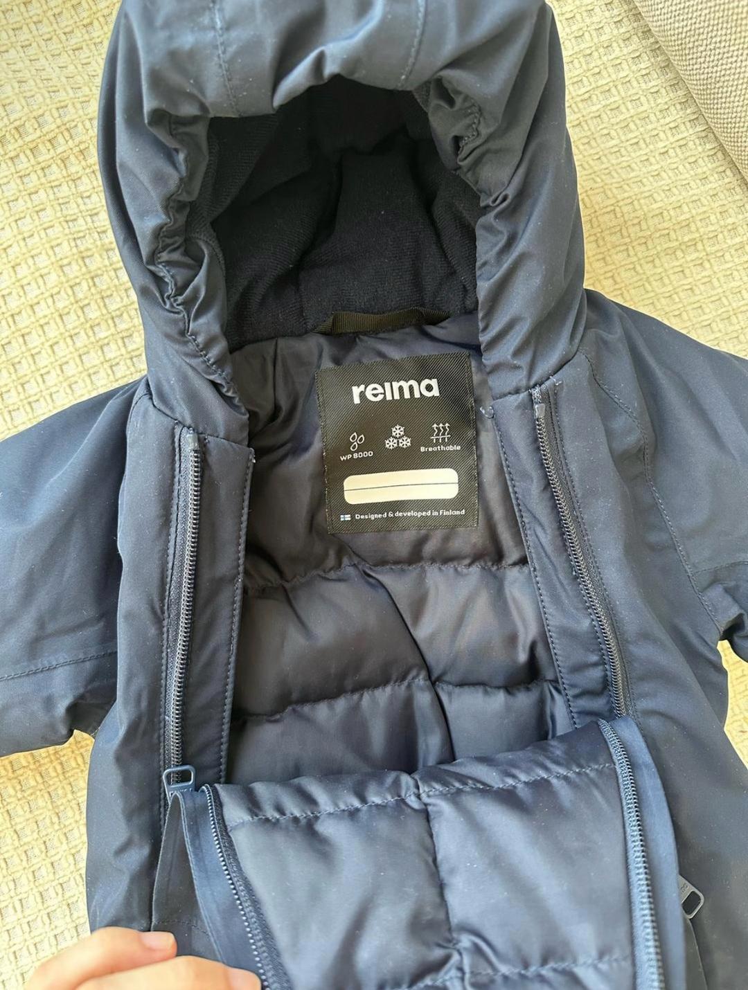 Reima Детский утепленный комбинезон Reima темно-синий — фото 2