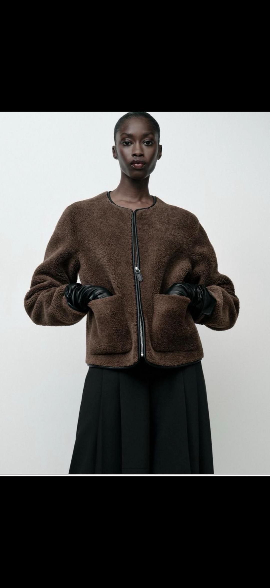 Zara Куртка ZARA из искусственного меха — фото 2