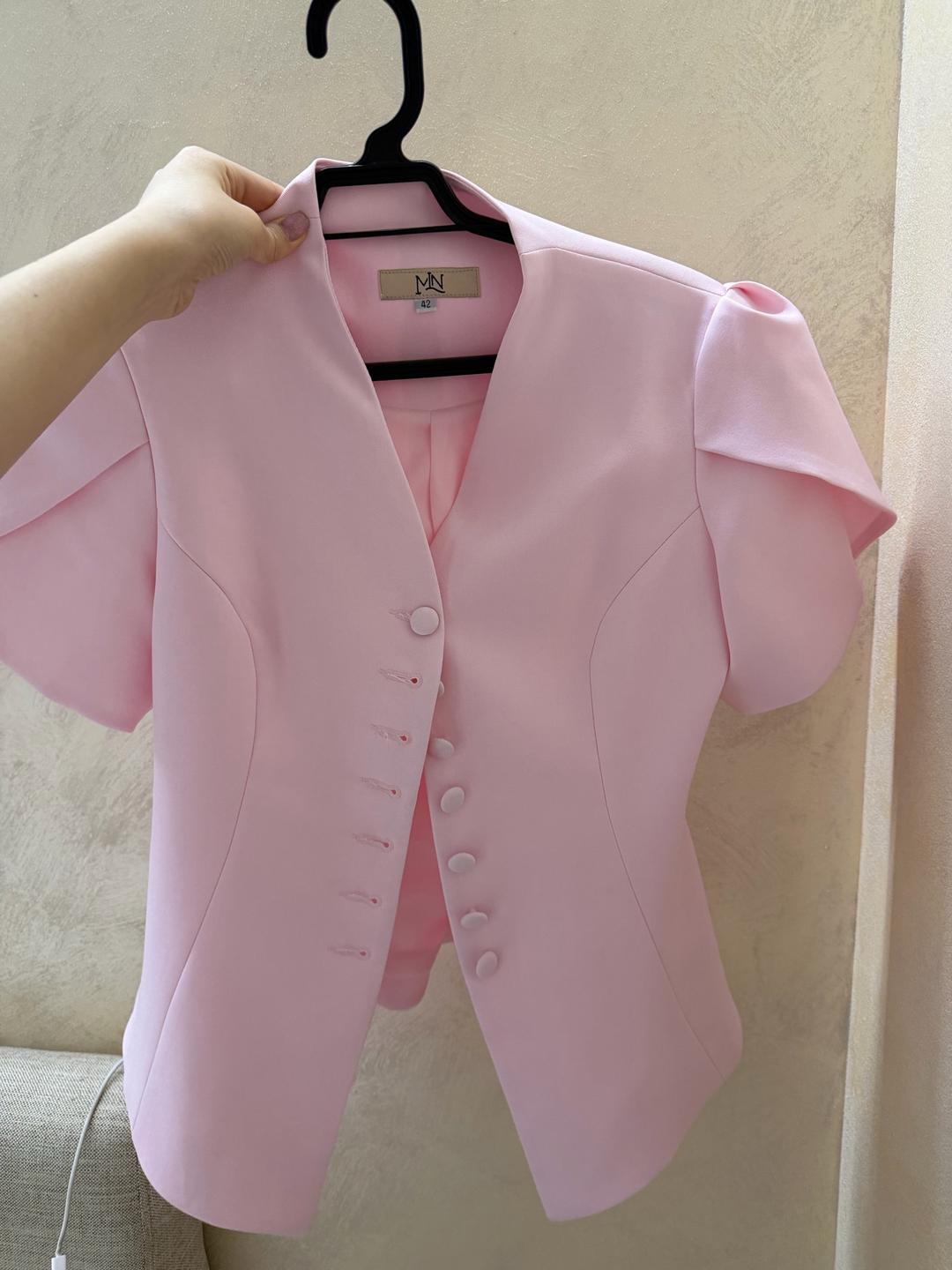 chic Розовая блузка с баской chic — фото 2