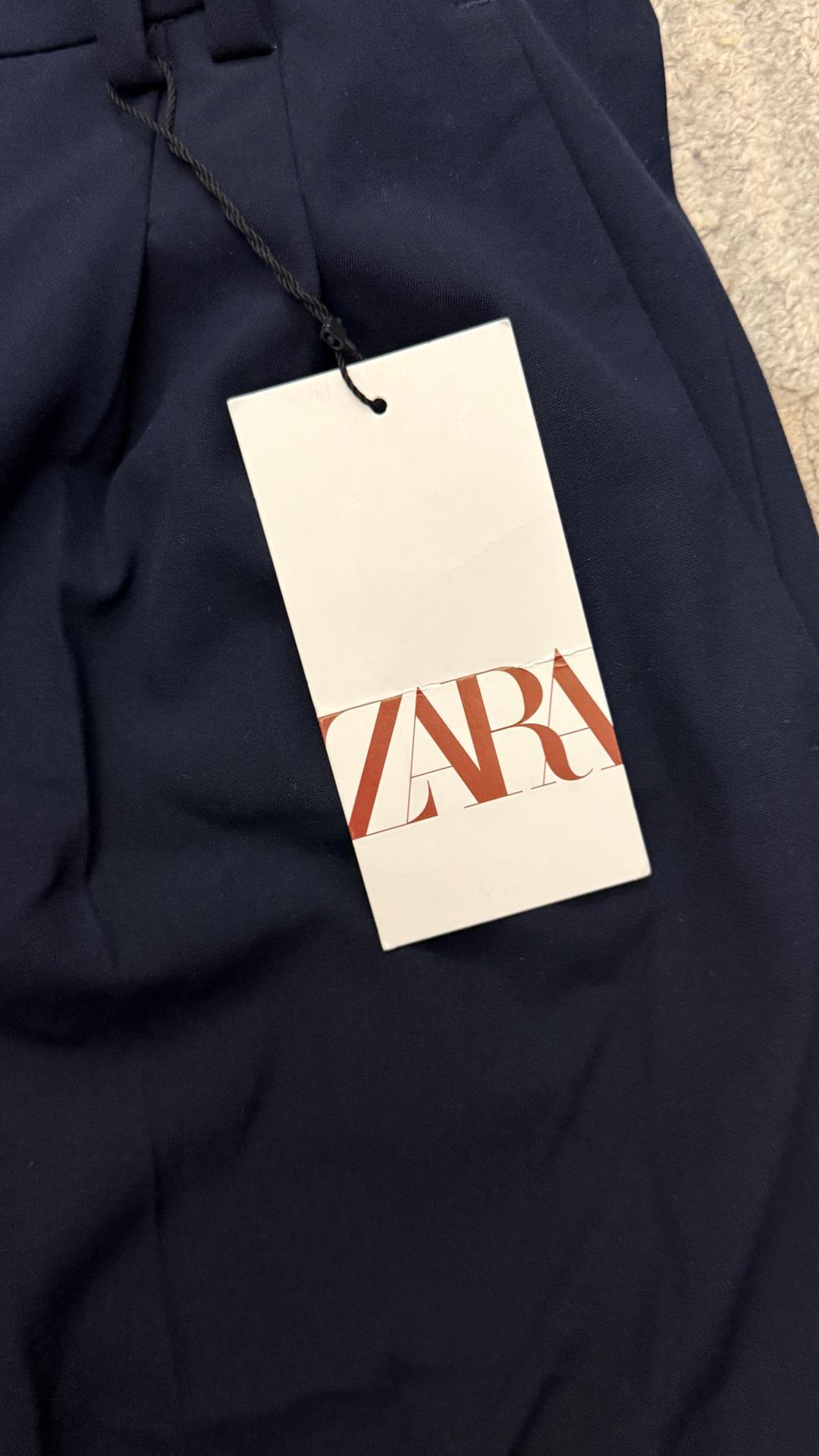 Zara Темно Синие брюки Zara — фото 2