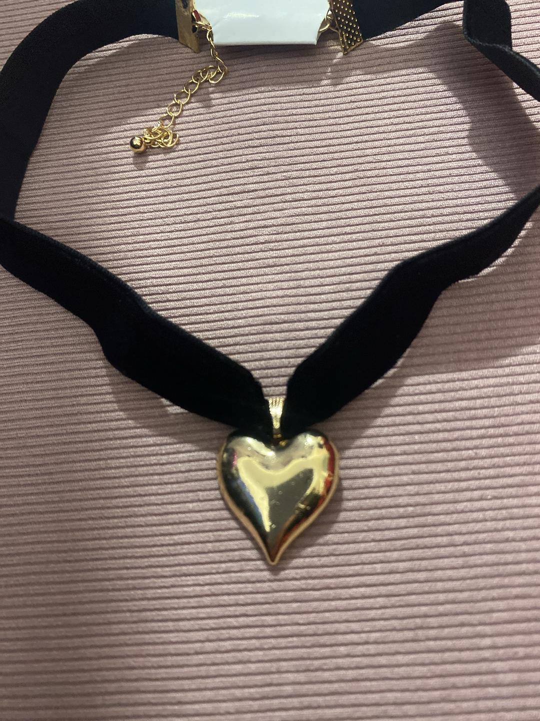 Чокер с подвеской в форме сердца — фото 2