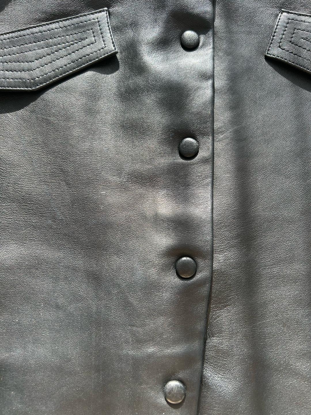 Massimo Dutti Кожаная юбка Uterque 1-линич Massimo Dutti S — фото 2