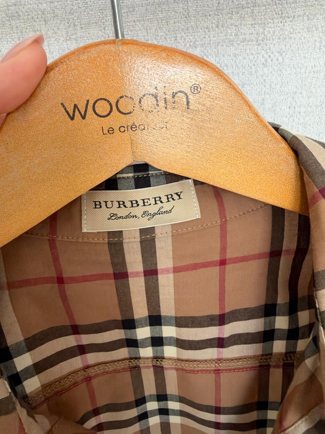 Burberry Рубашка Burberry в клетку — фото 2