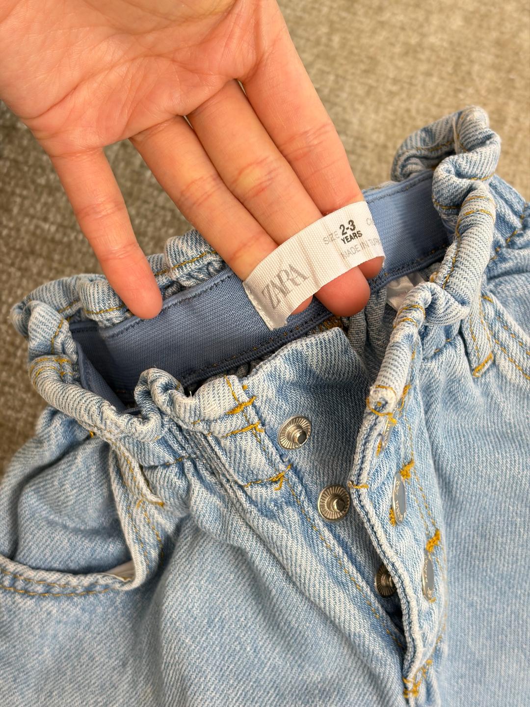 Zara Джинсы Zara + Легинсы H&M в рубчик — фото 2