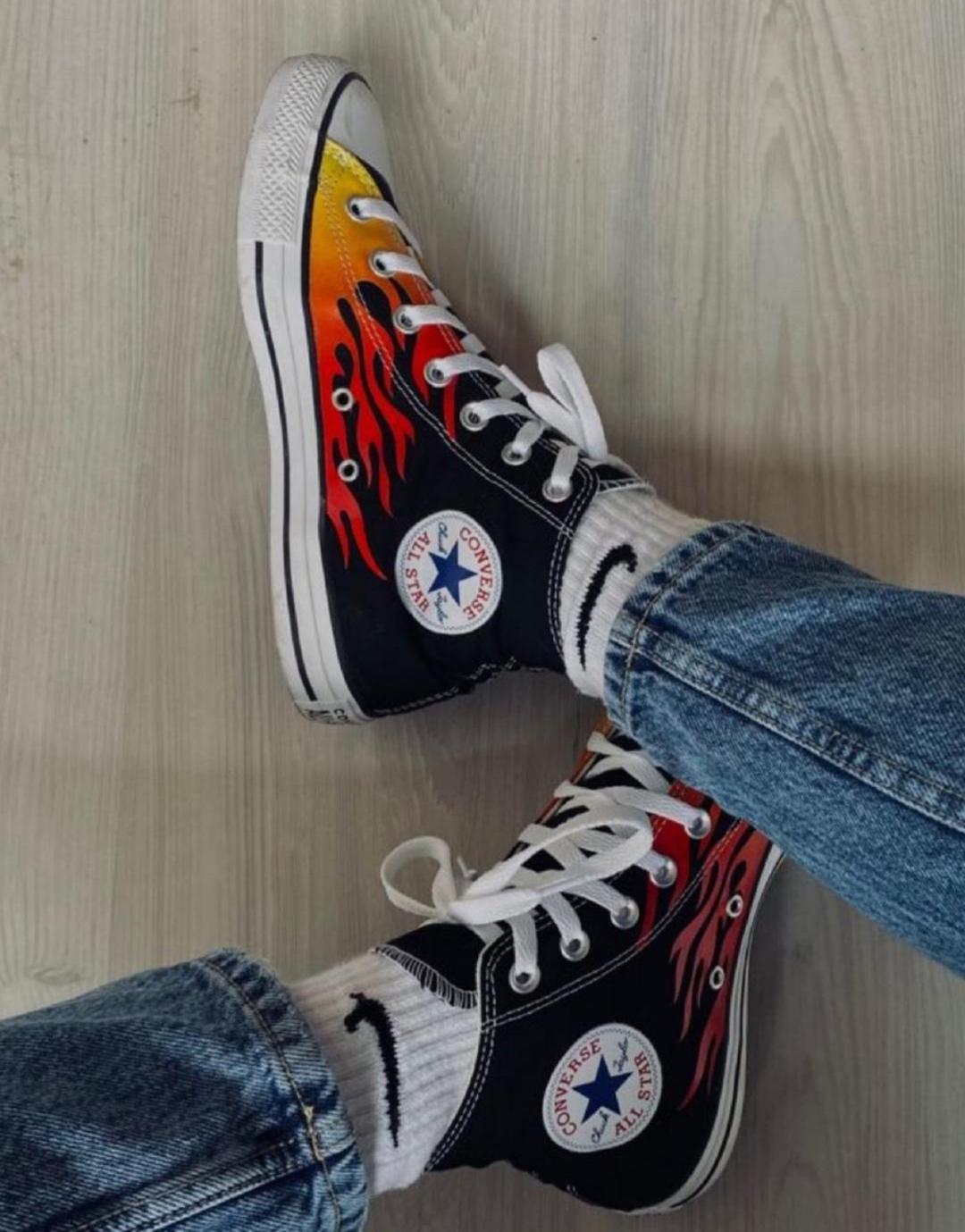 Converse Кеды Converse Chuck 70 High «Archive Print Flames» — фото 2