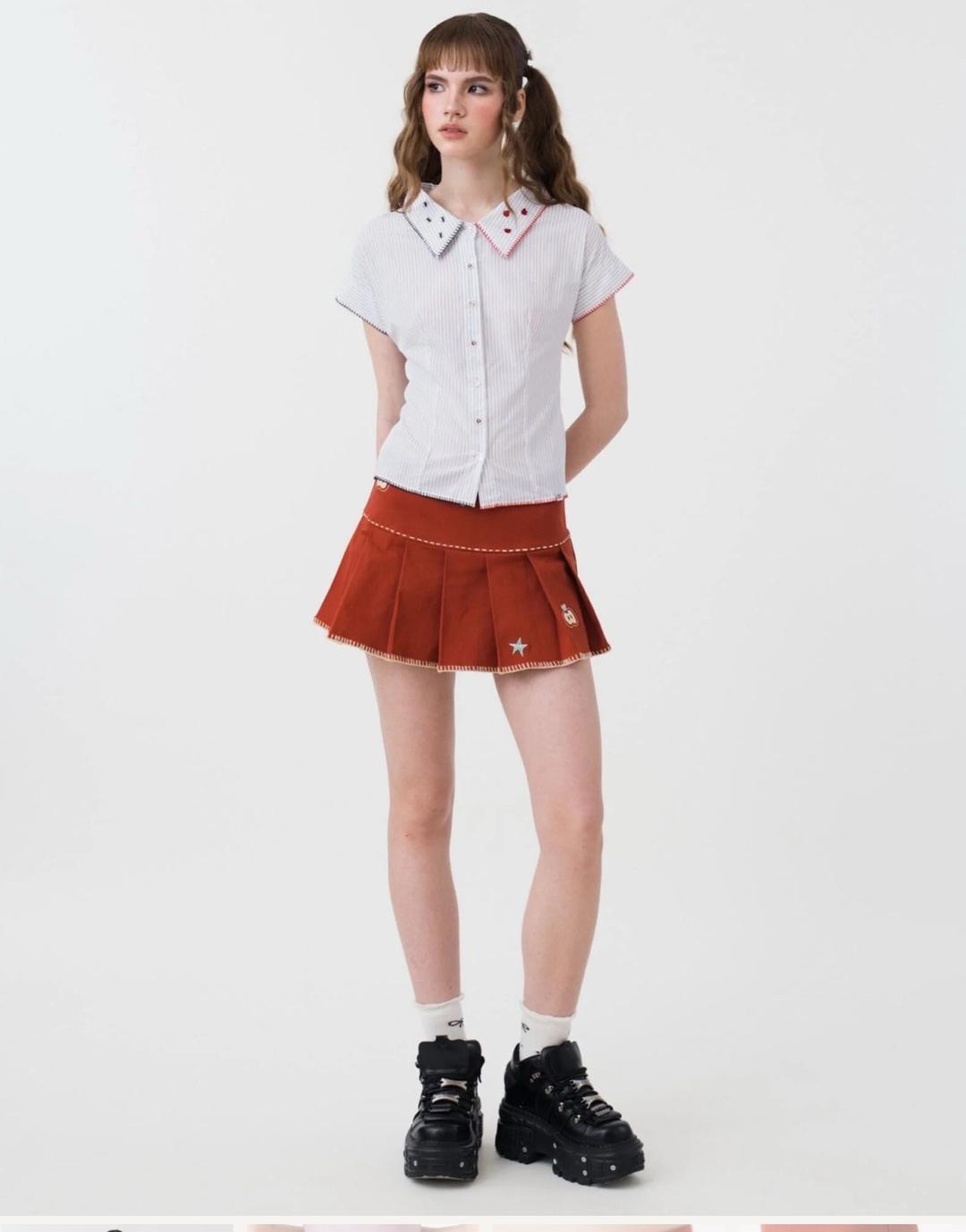 Six Dimension Юбка мини Six Dimension Pomme Built-in Shorts Skirt — фото 2