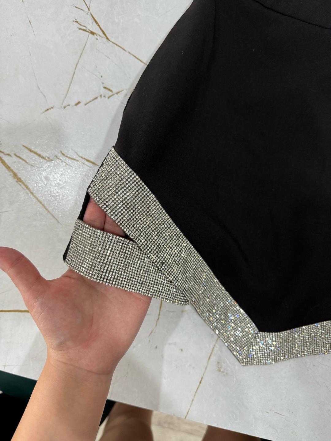 Zara Мини-юбка ZARA со стразами — фото 2