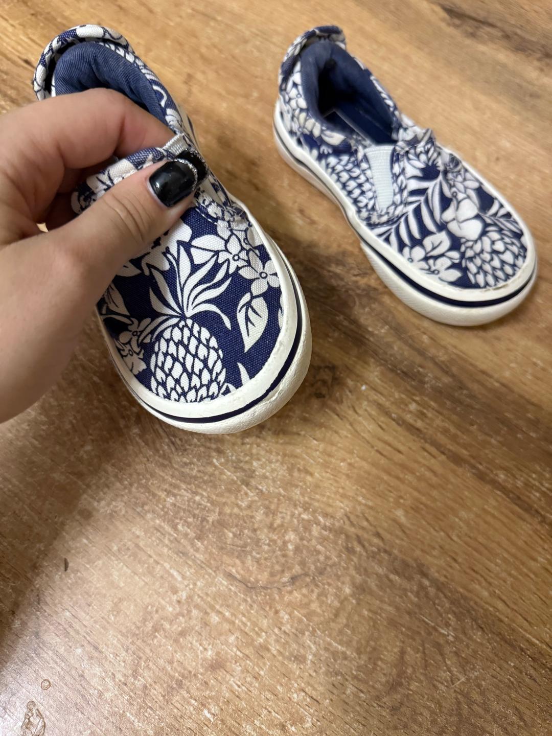 Vans Слипоны Vans в цветочный принт, синий/белый — фото 2
