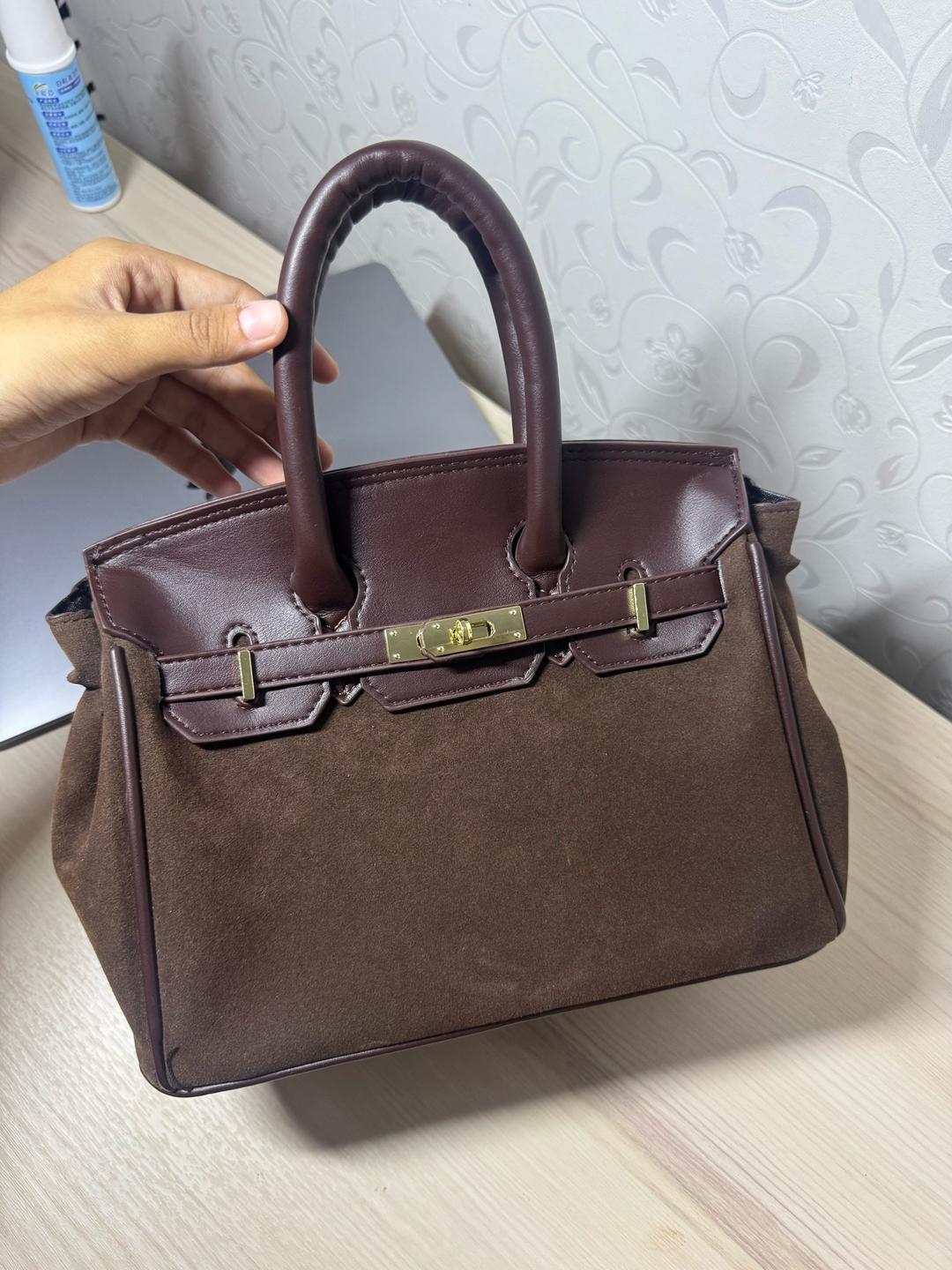 Hermès Сумка замшевая — фото 2