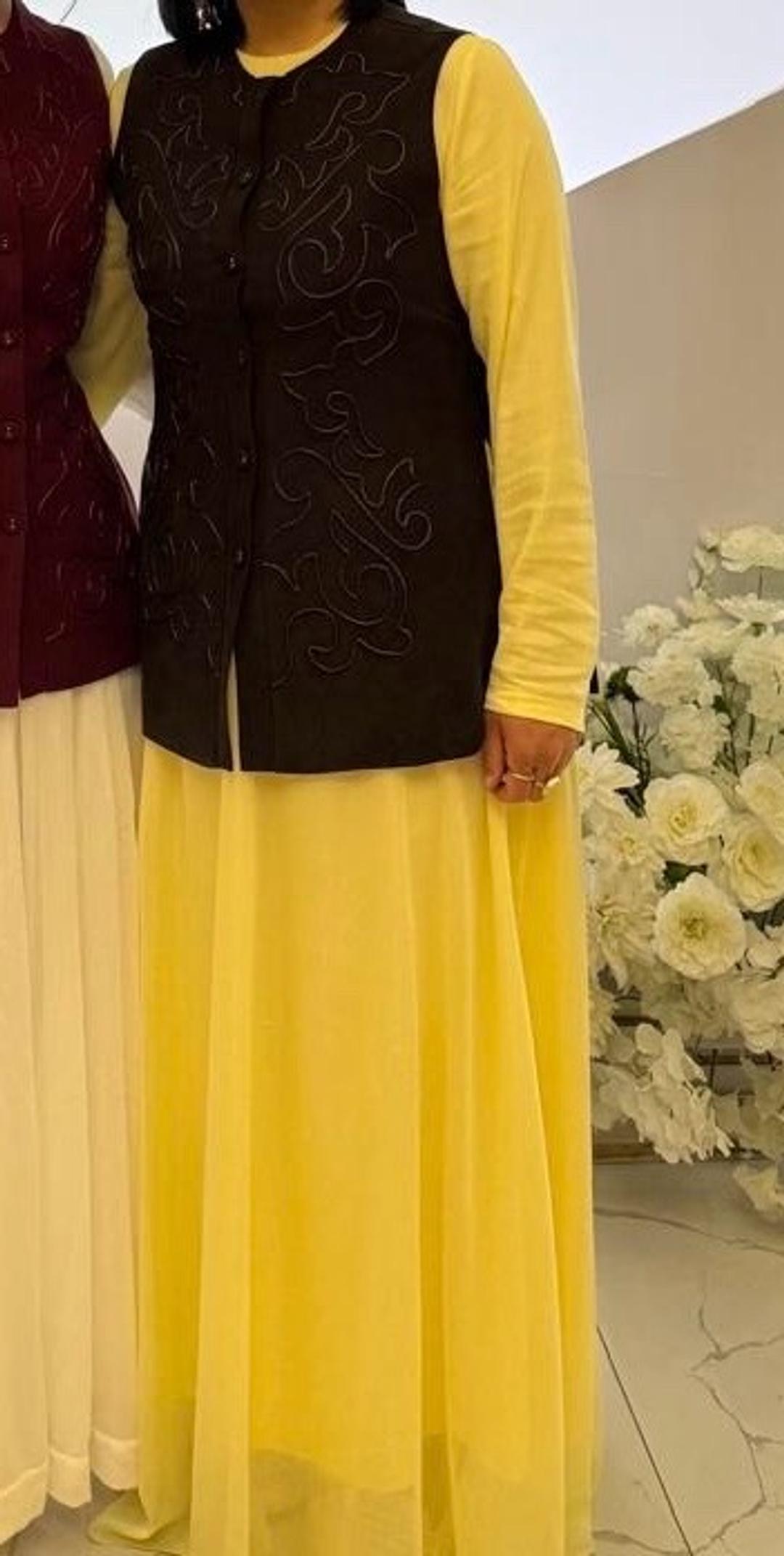 Aisha Женское национальное платье с жилетом💛 — фото 2