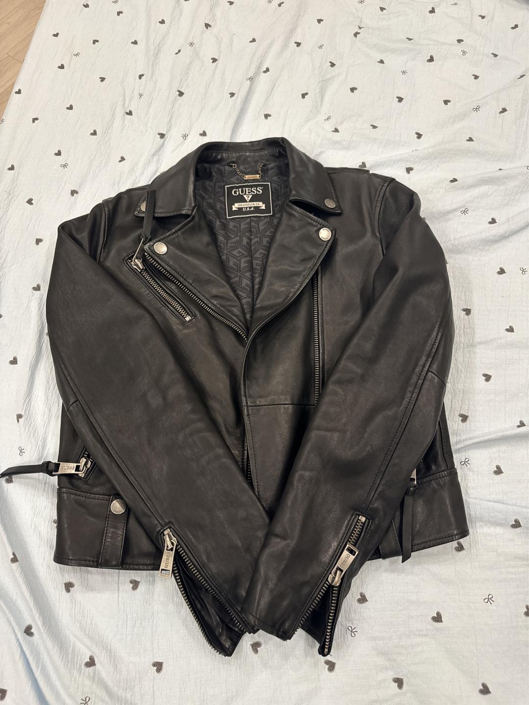 GUESS Женская кожаная куртка косуха Guess — фото 2