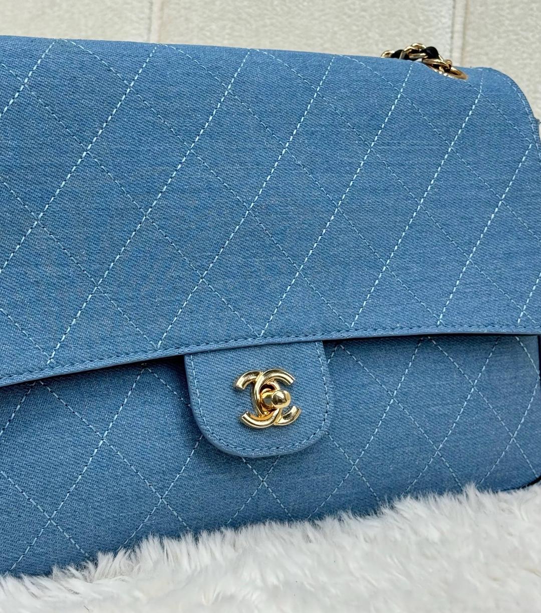 Chanel Сумка Chanel джинсовка Flap bag — фото 2