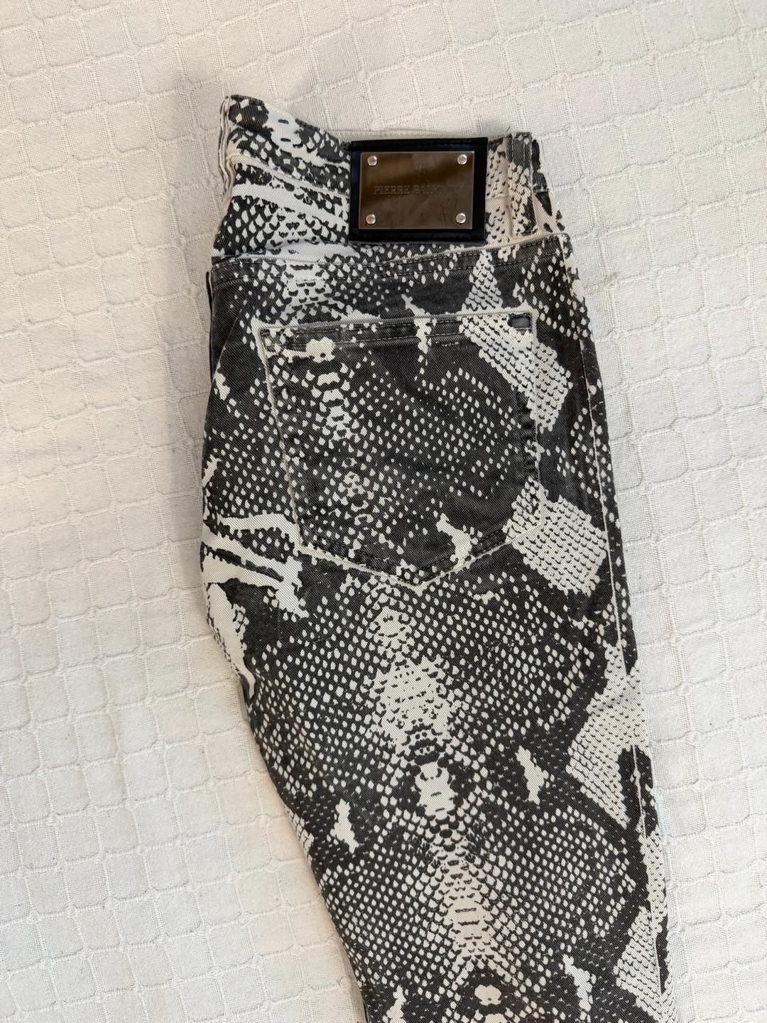 Pierre Balmain Джинсы Balmain со змеиным принтом — фото 2