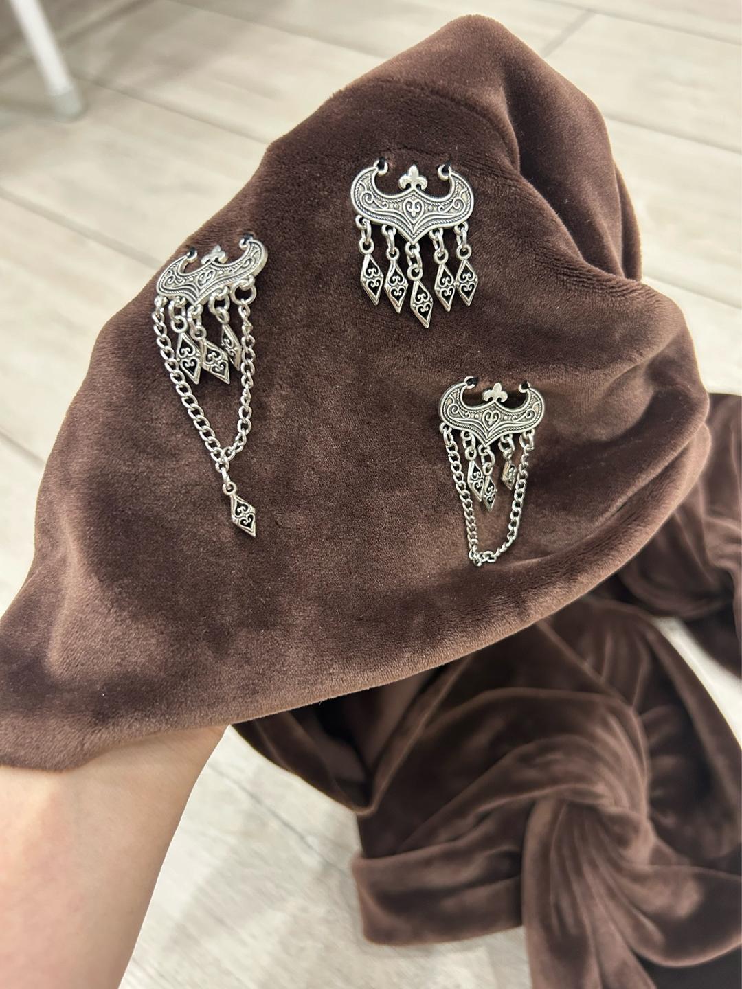 Handmade (ручная работа) Женский тюрбан из велюра — фото 2