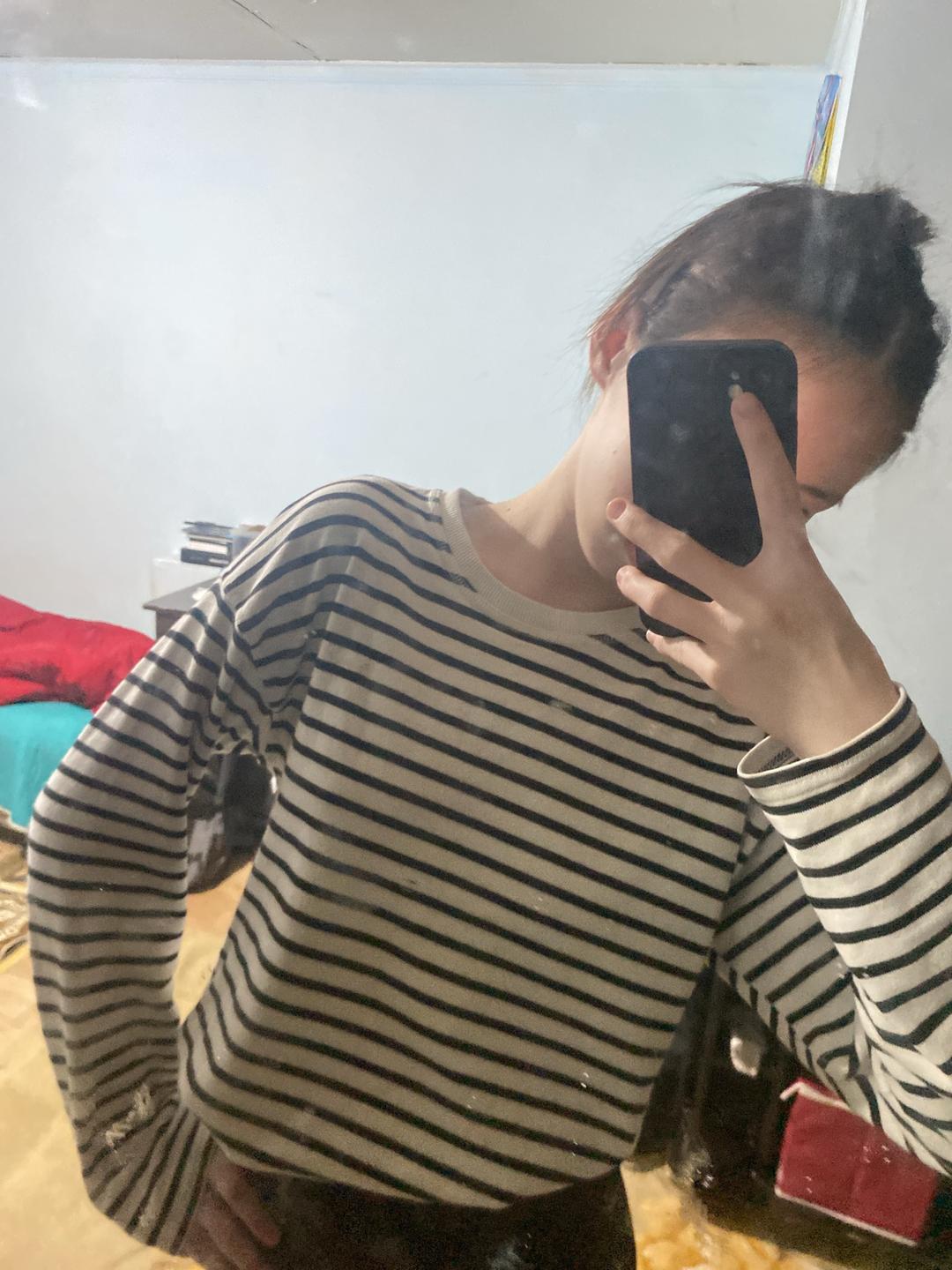 Zara Лонгслив в полоску бренд Зара — фото 2