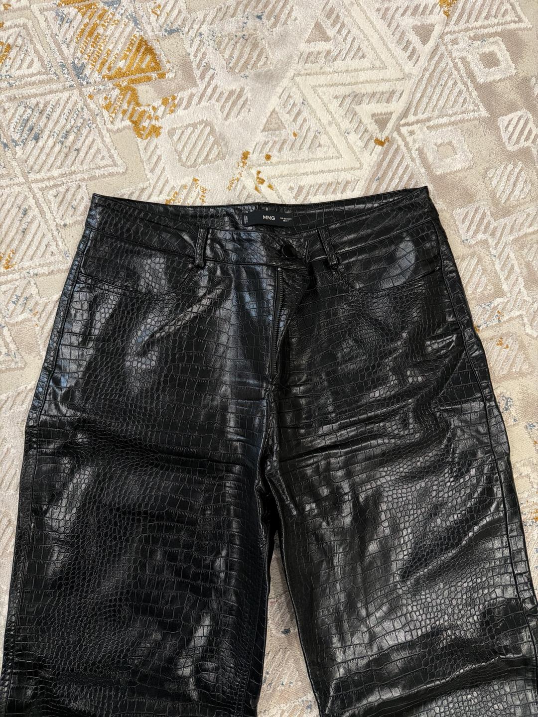 Mng Basics Брюки из экокожи — фото 2