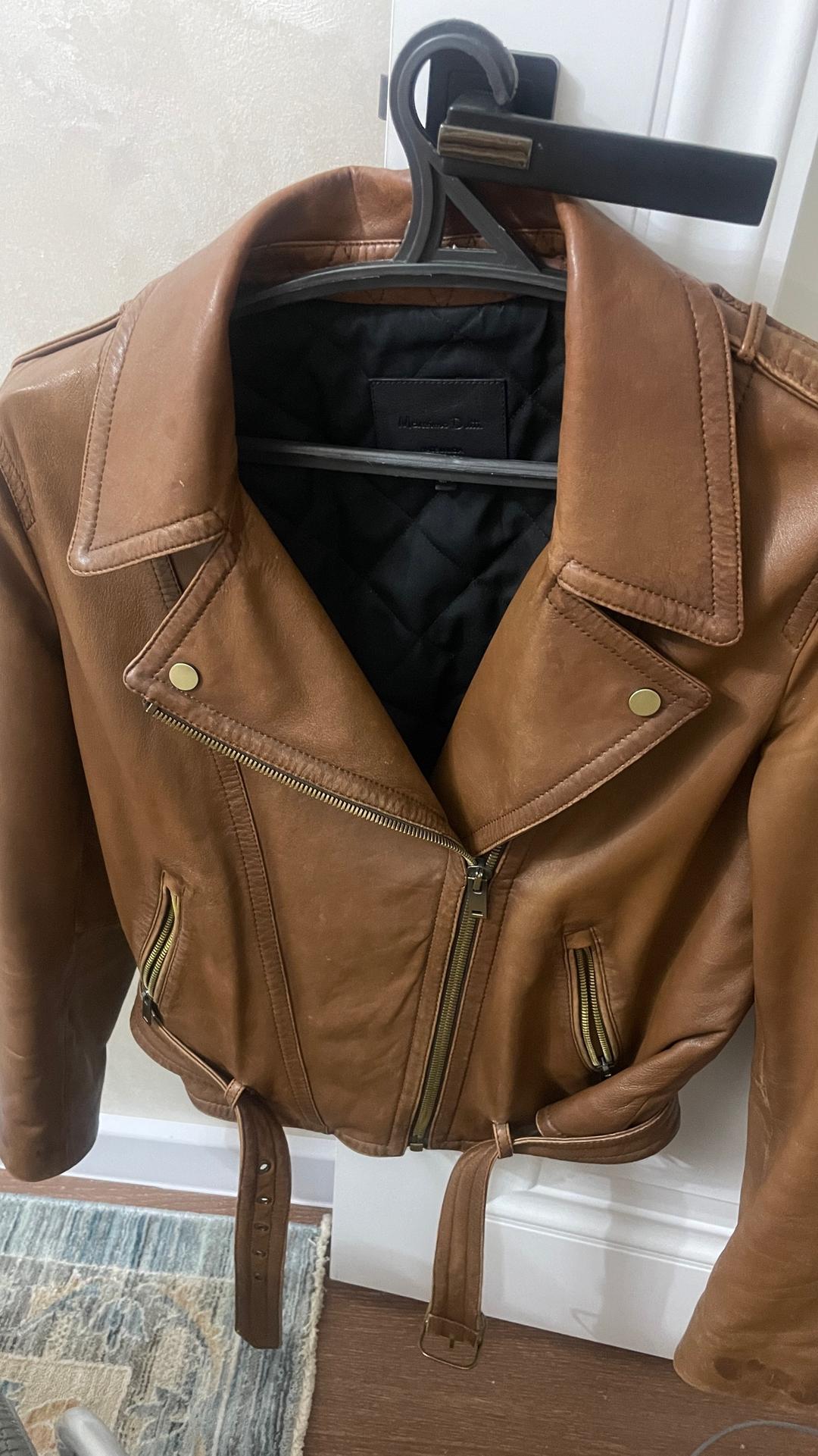 Massimo Dutti Кожаная куртка Massimo Dutti — фото 2