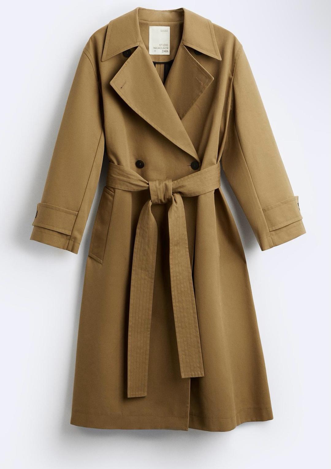 Zara Женский тренч OVERSIZE TRENCH COAT X STUDIO NICHOLSON — фото 2