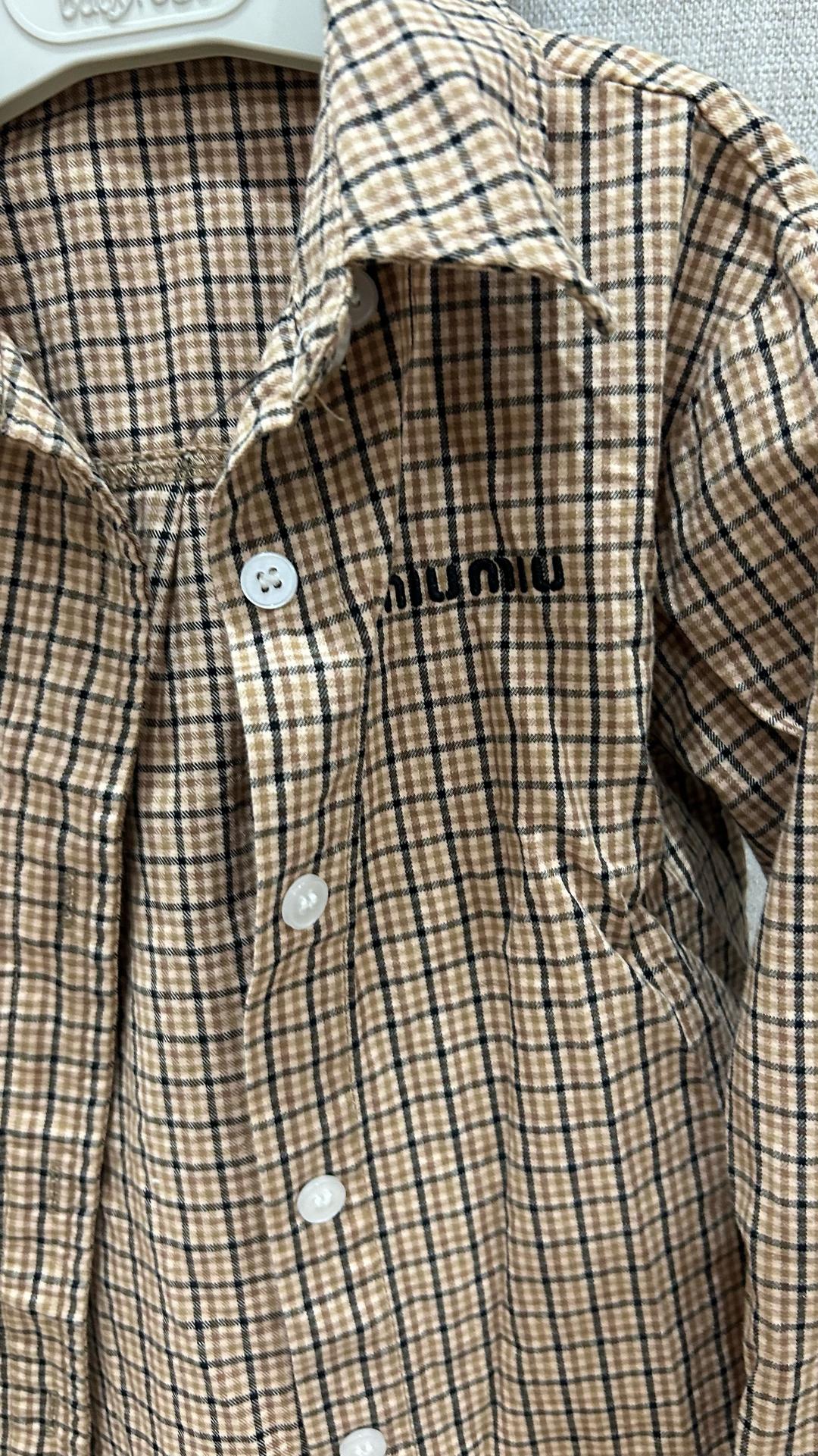 Miu Miu рубашка Miu Miu в клетку — фото 2