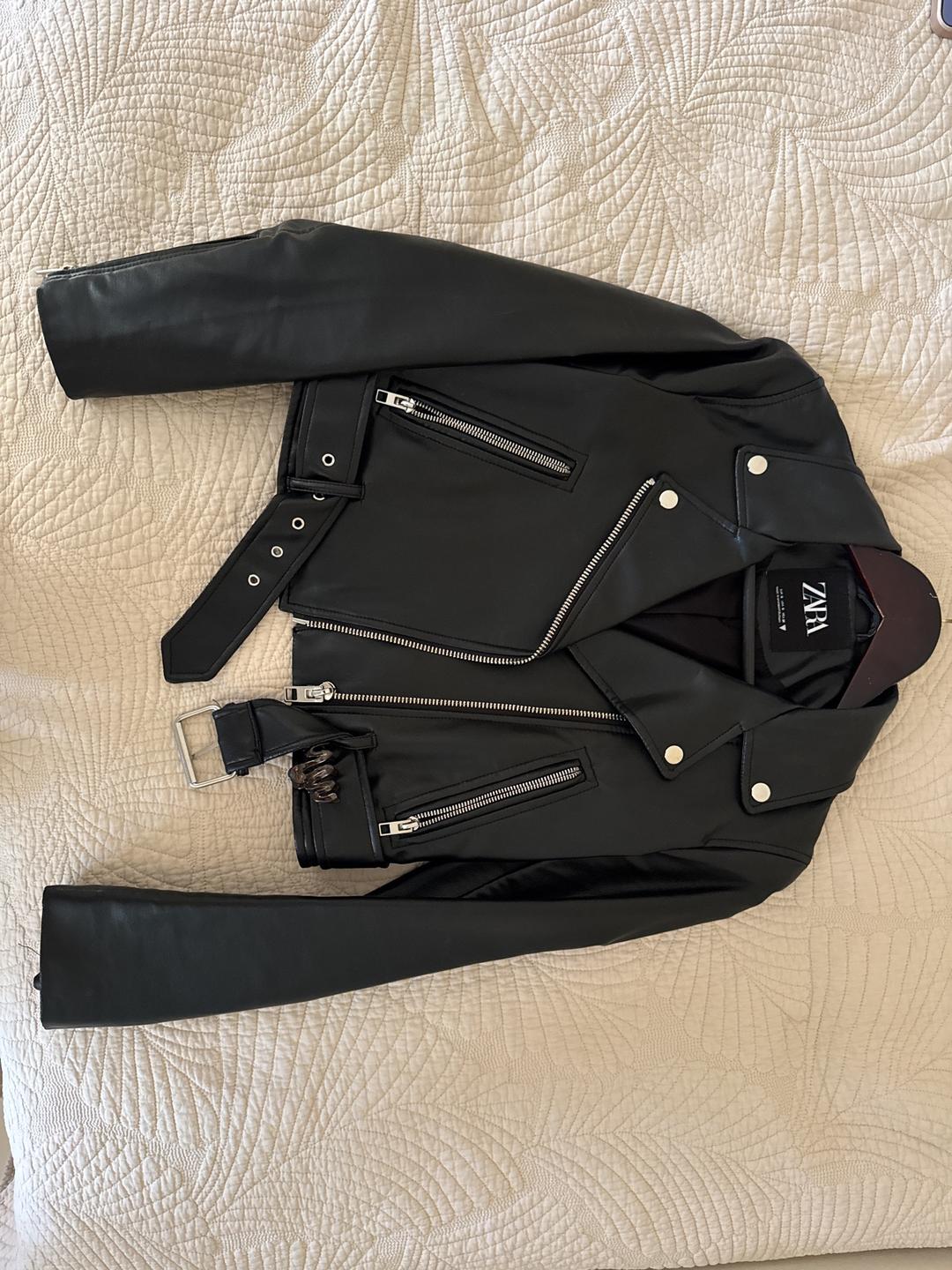 Zara Кожанная уртка косуха ZARA — фото 2