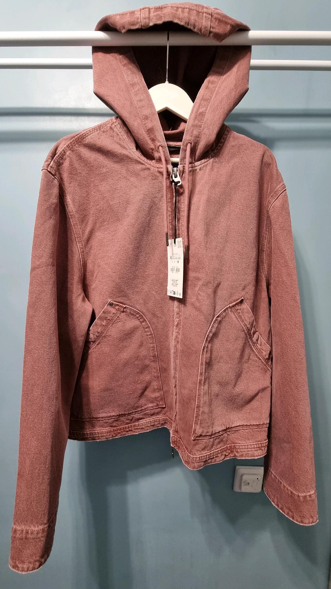 Zara Новая джинсовая куртка-худи ZARA DNWR (Размер XL) — фото 2