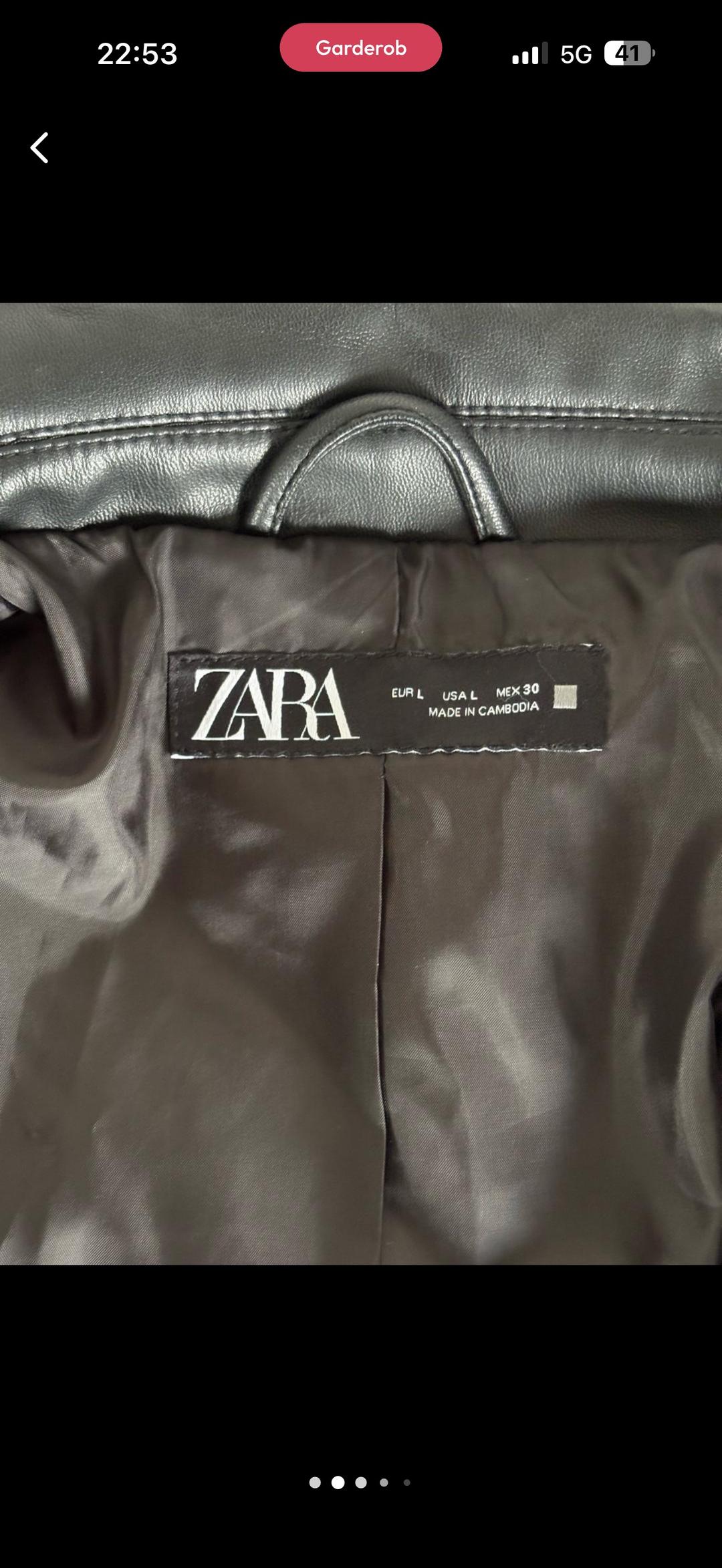 Zara Куртка-косуха ZARA из экокожи — фото 2