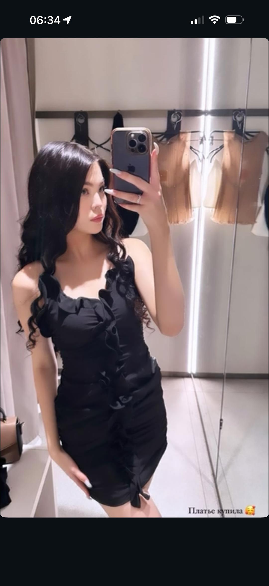 Zara Черное платье мини — фото 2