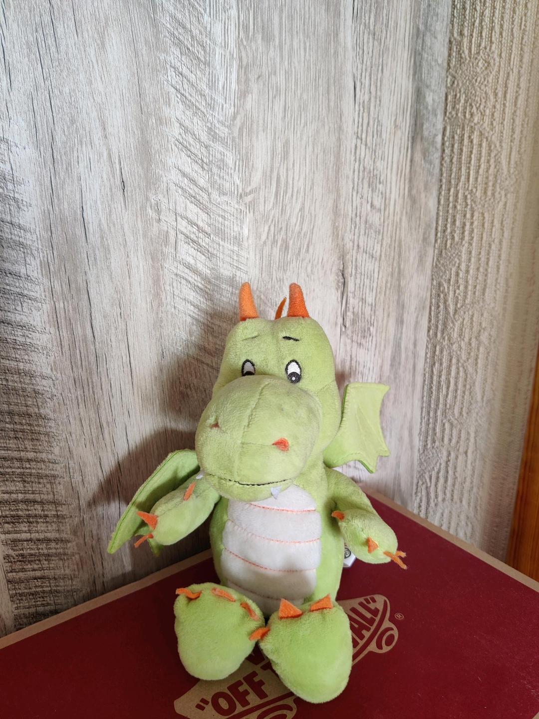 kinder Мягкая игрушка зеленый дракон kinder — фото 2