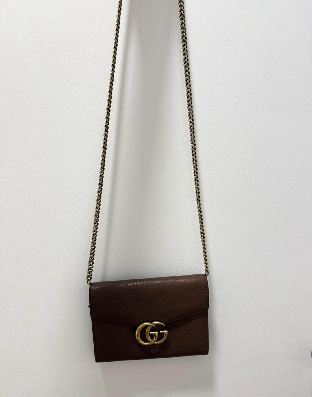 Gucci Оригинал Gucci GG Marmont Chain Wallet — фото 2