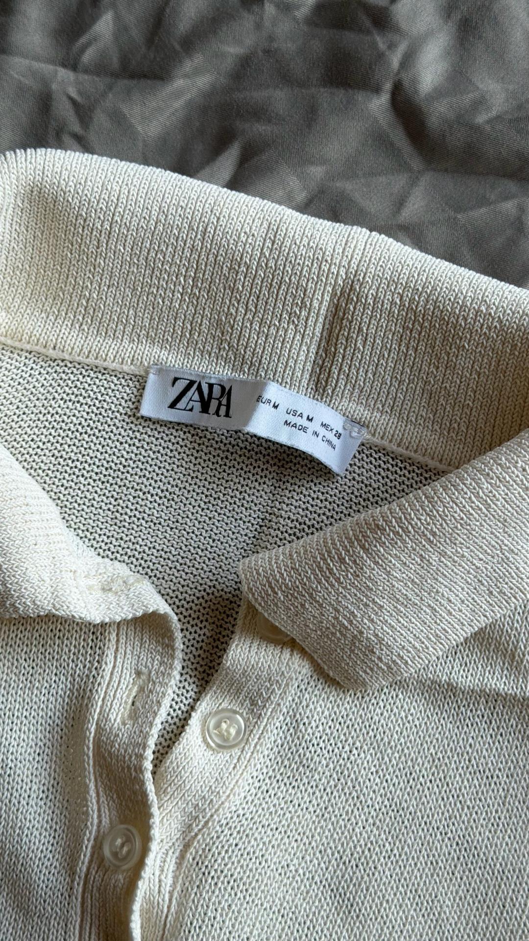 Zara Трикотажное поло ZARA — фото 2