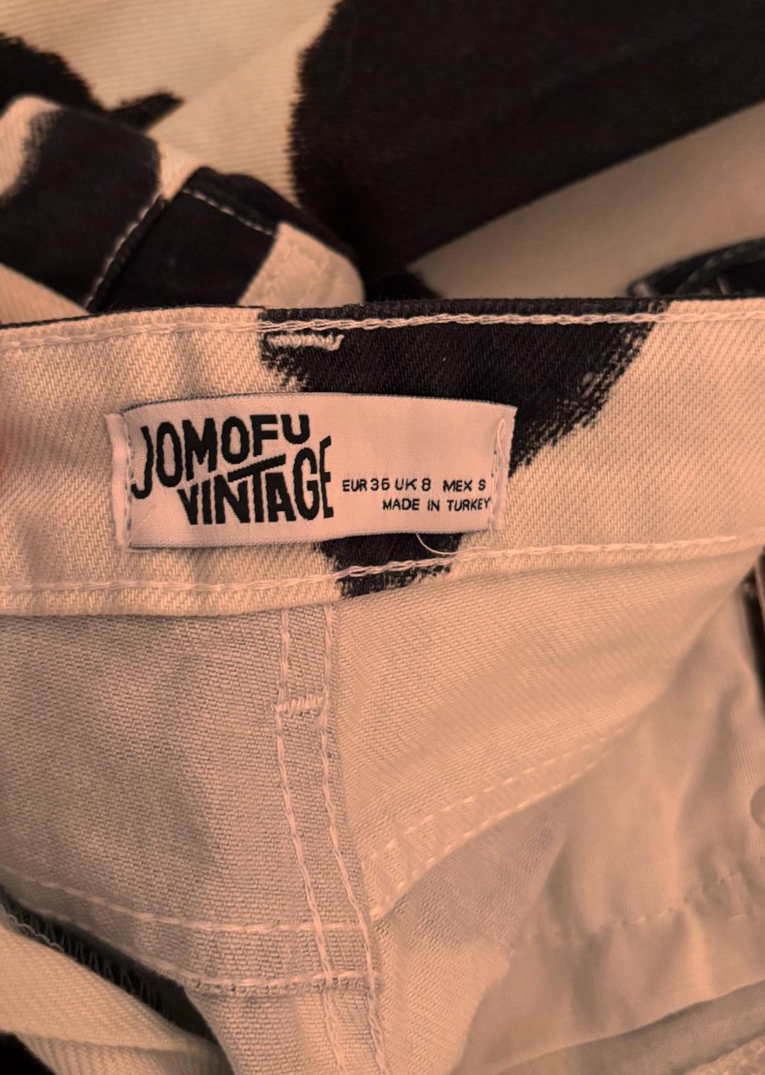 Винтаж Джинсы JOMOFU VINTAGE с принтом корова — фото 2
