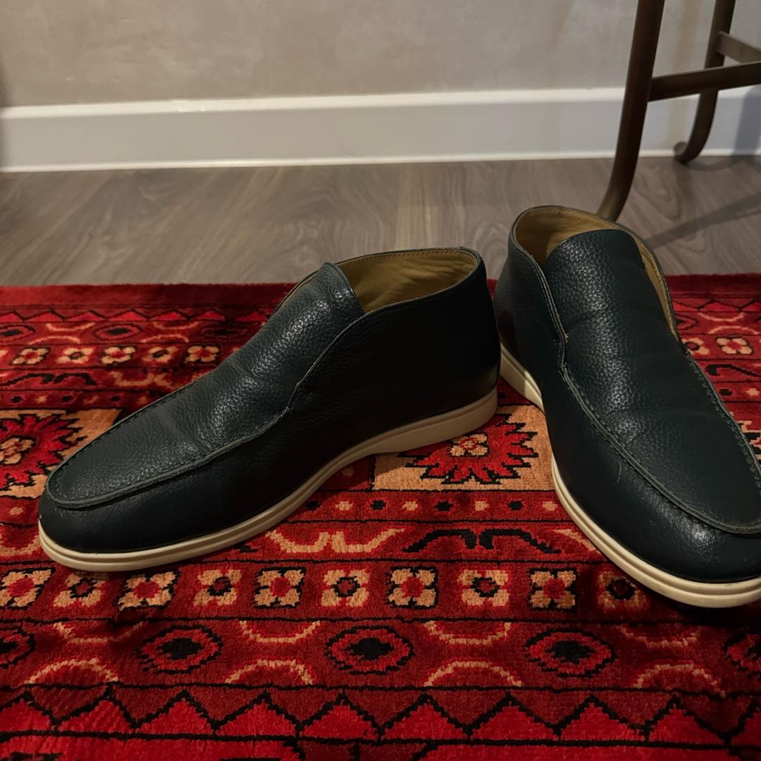 Loro Piana Мужские кожаные ботинки — фото 2