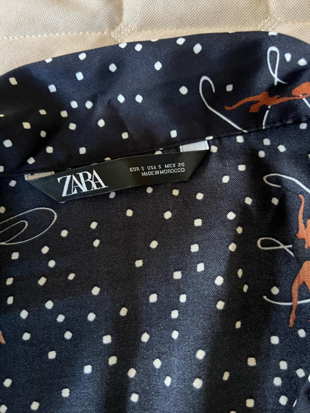 Zara Платье ZARA с принтом в горошек — фото 2