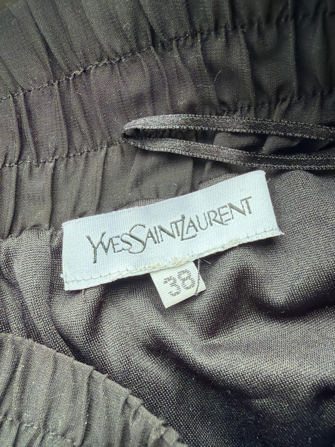 Yves Saint Laurent Плиссированная шифоновая юбка YSL — фото 2