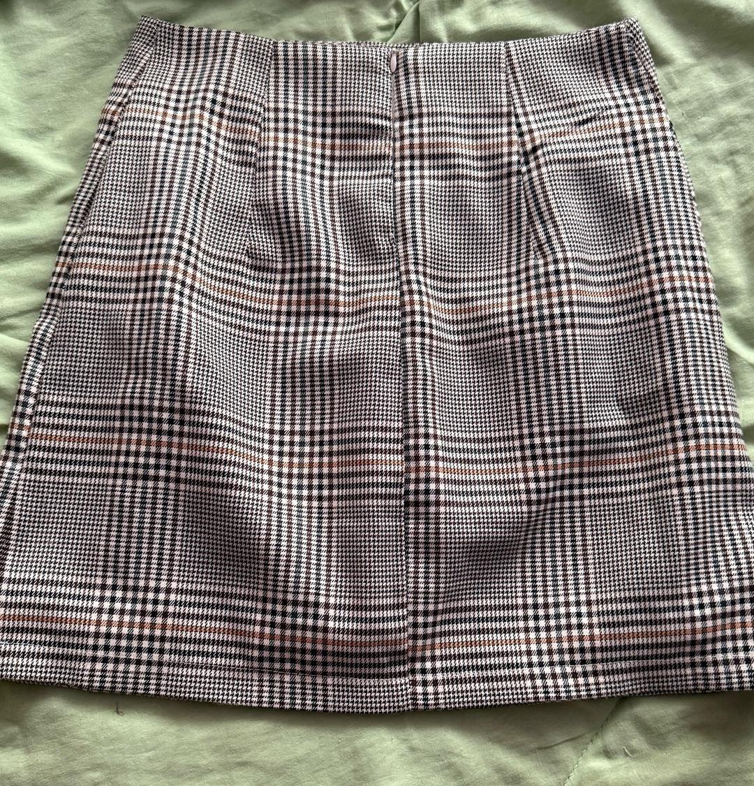 Юбка мини в клетку — фото 2
