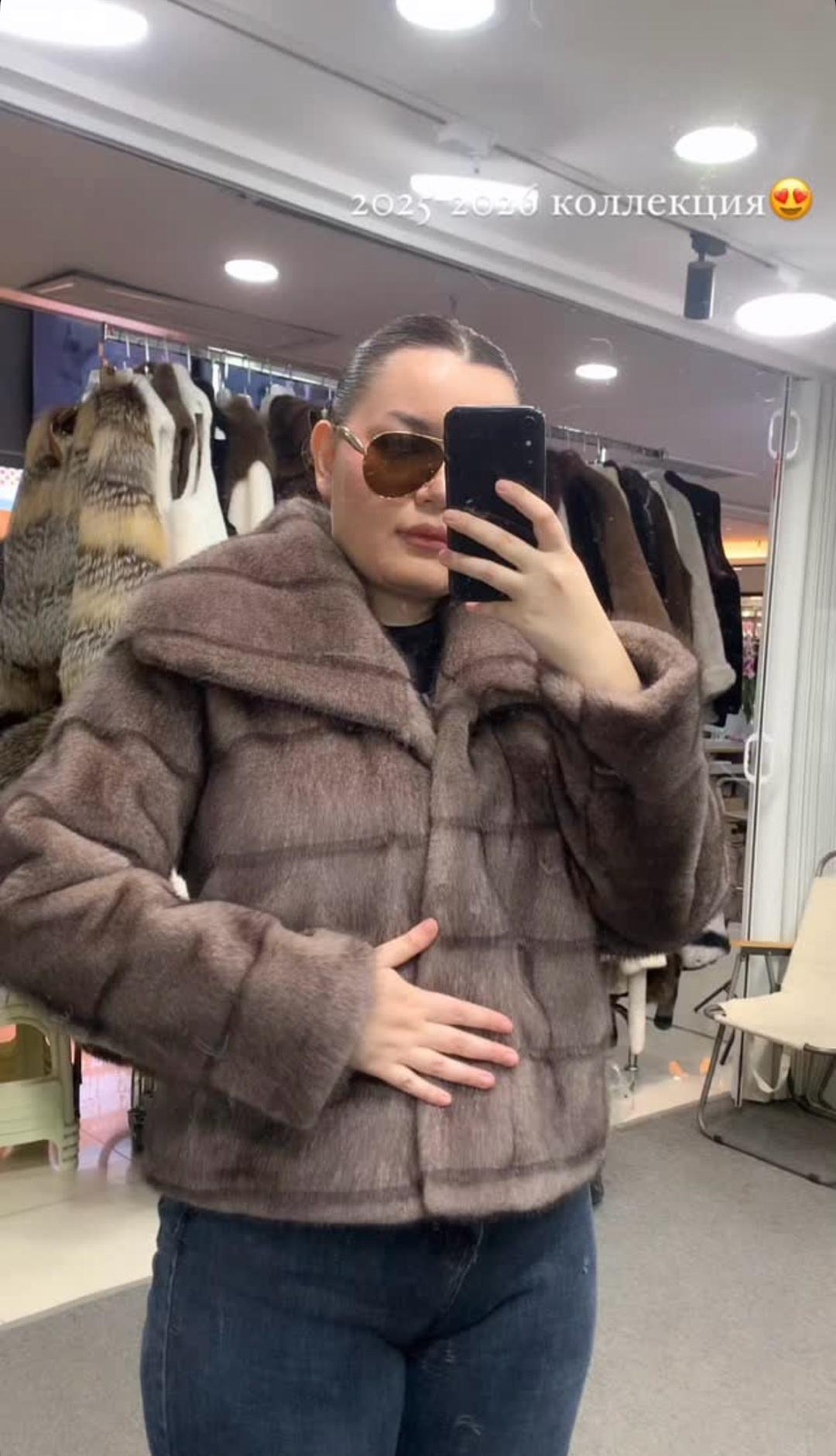 Полушубок из искусственного меха — фото 2