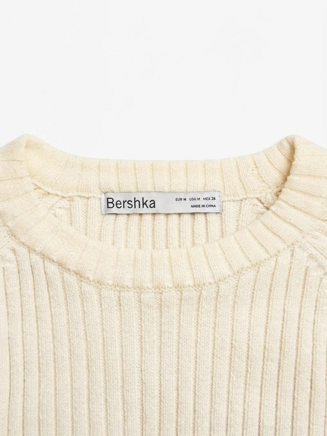 Bershka Укороченный джемпер в рубчик Bershka — фото 2
