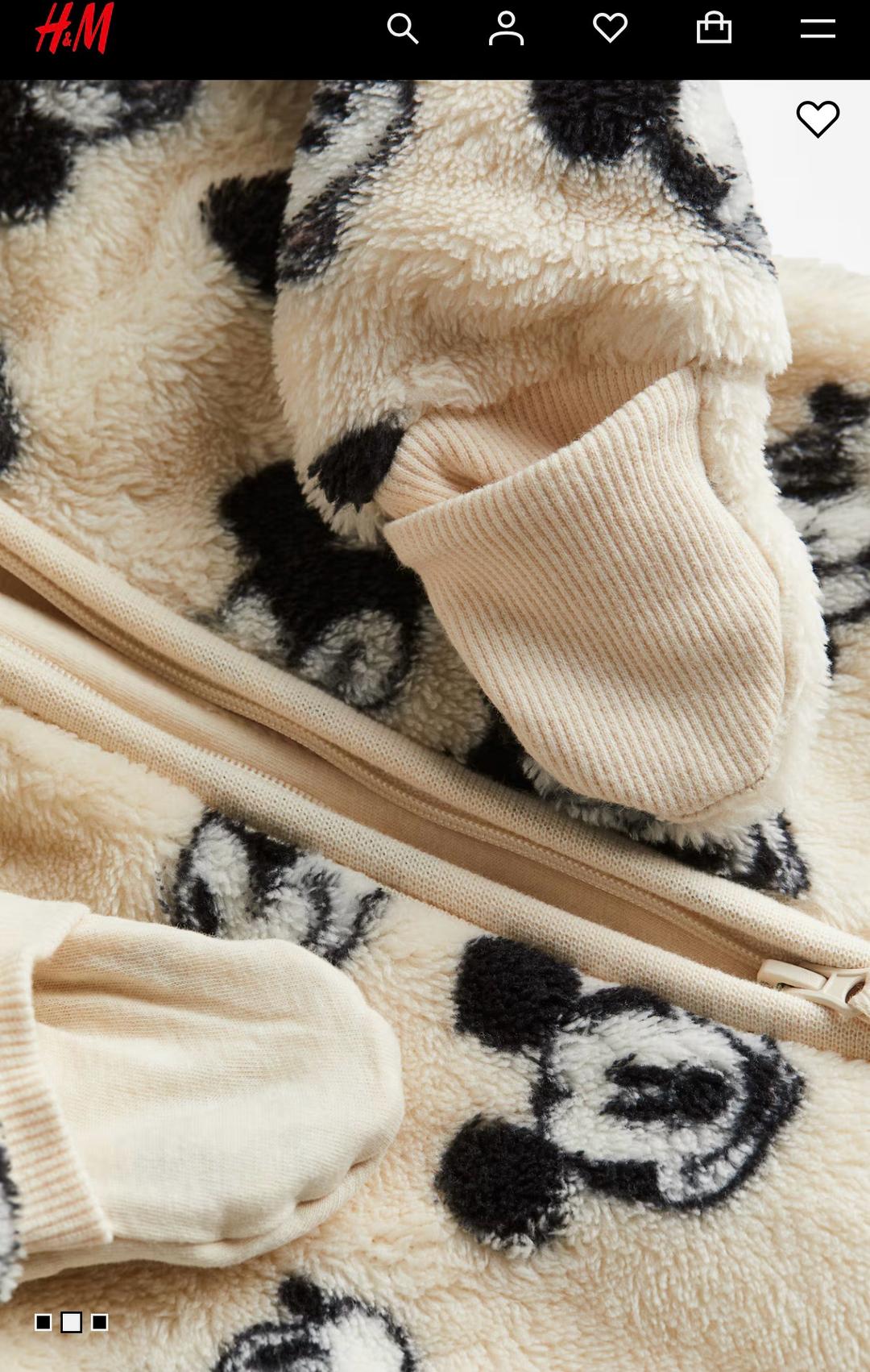 H&M Флисовый комбинезон H&M с Микки Маусом — фото 2