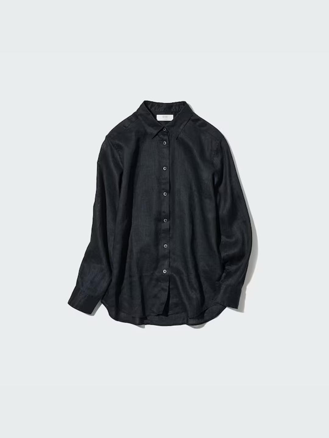 Uniqlo Рубашка Uniqlo PREMIUM LINEN SHIRT — фото 2