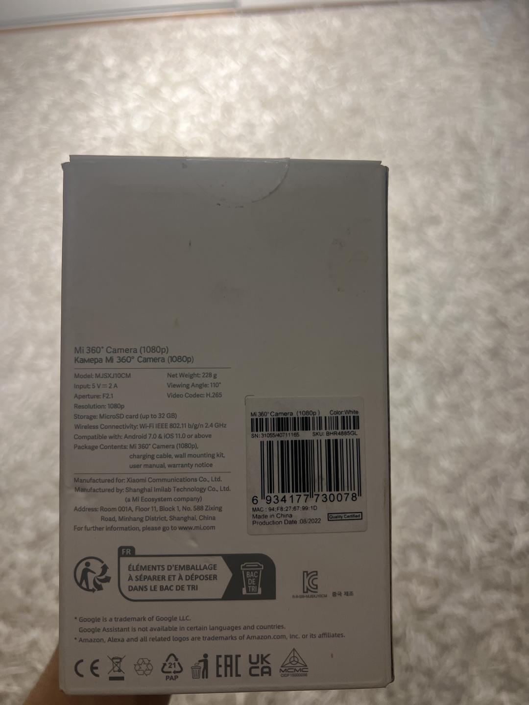 Xiaomi Xiaomi Mi 360° Camera (1080p) — фото 2