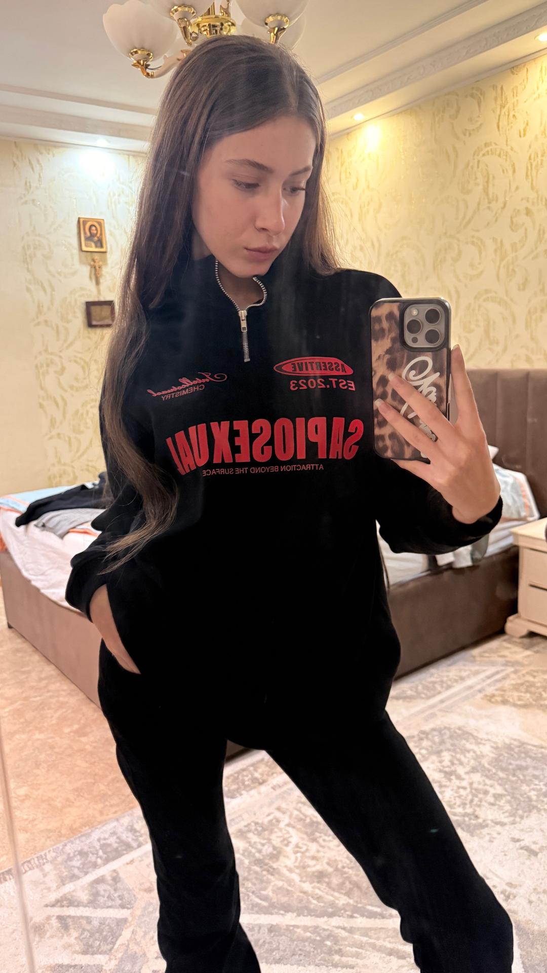 Толстовка с принтом на молнии — фото 2