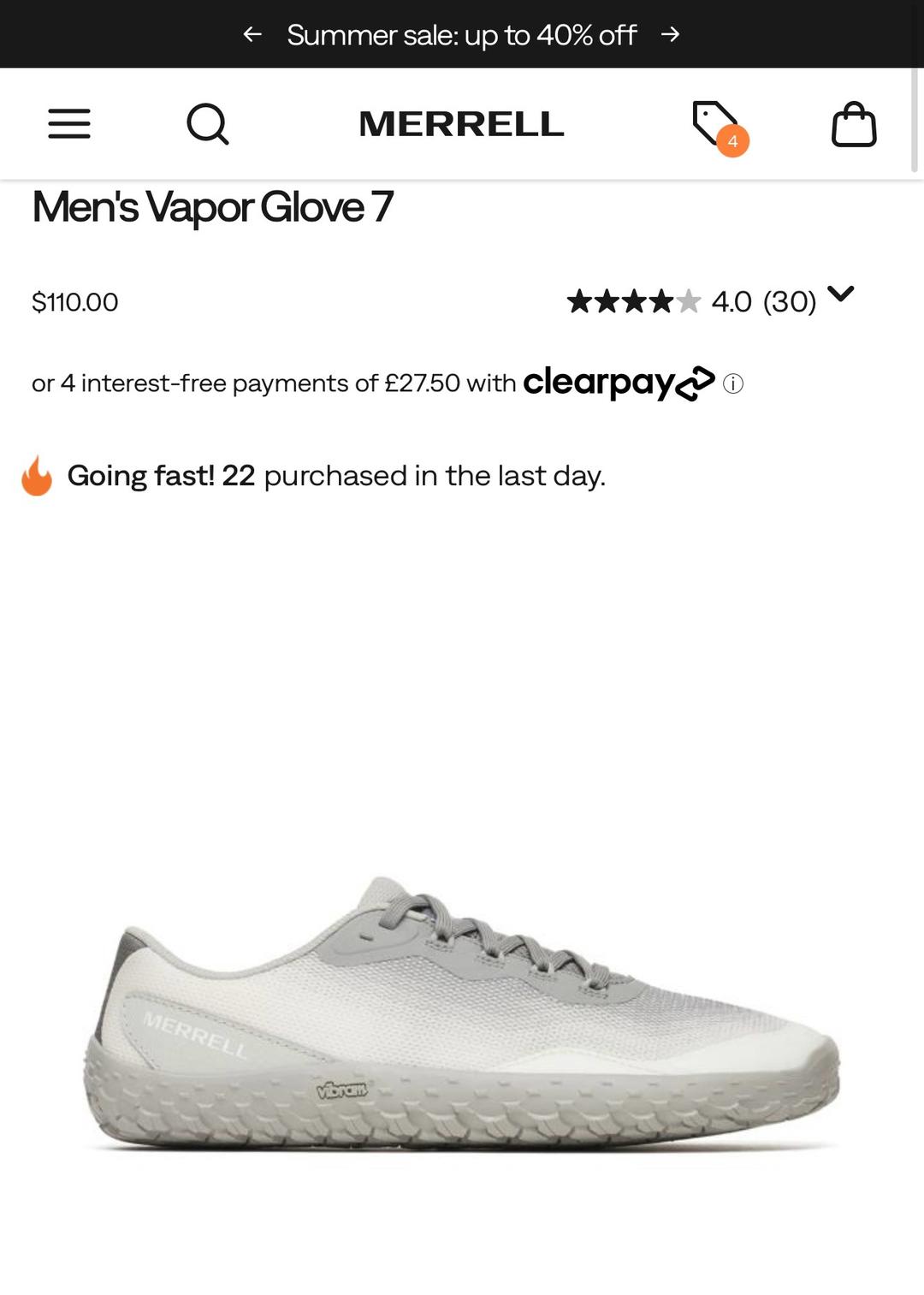 Merrell Босоногая обувь Merrell Vapor Glove 7 — фото 2