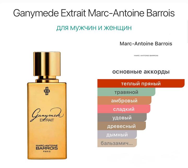 Marc-Antoine Barrois Ganymede Extrait парфюм пробник, Ганимед