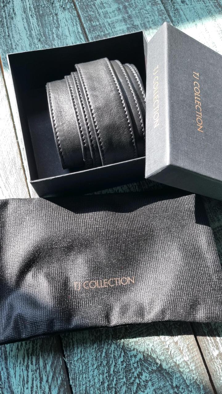 Кожаный ремень / пояс TJ Collection, Италия, новый (в коробке)
