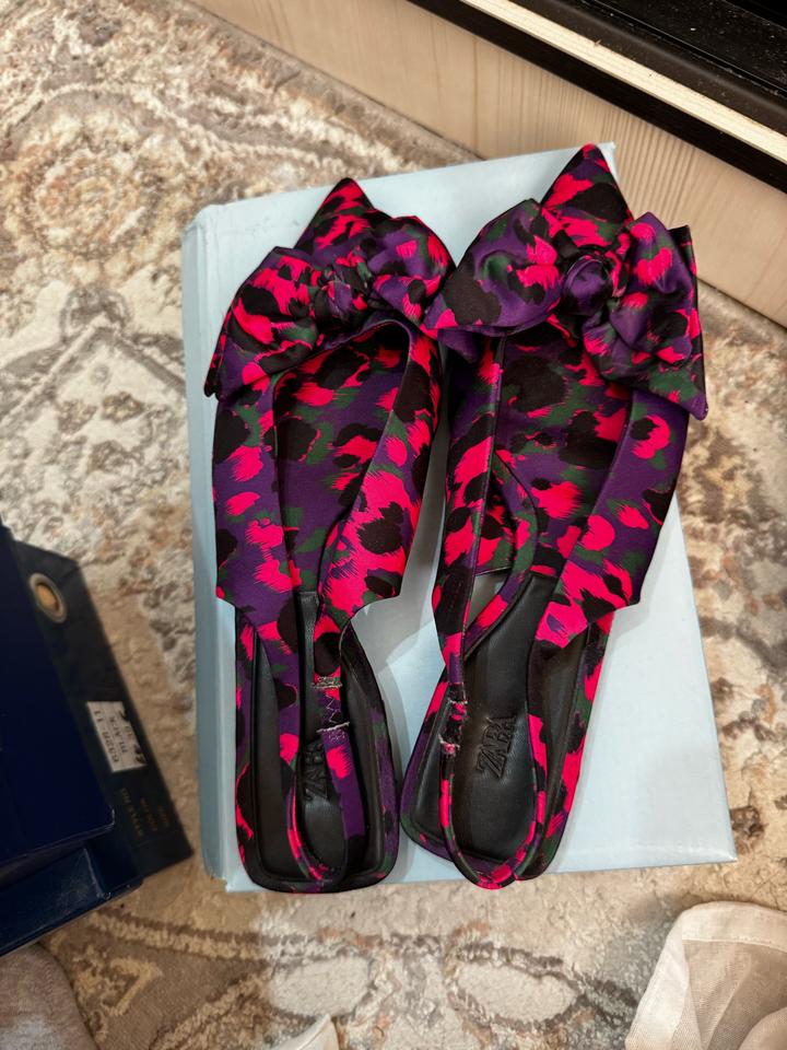 ZARA слингбэки с бантом